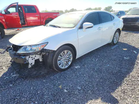 JTHBK1GGXF2166601 — 2015 Lexus ES, Передняя часть, фото до ремонта