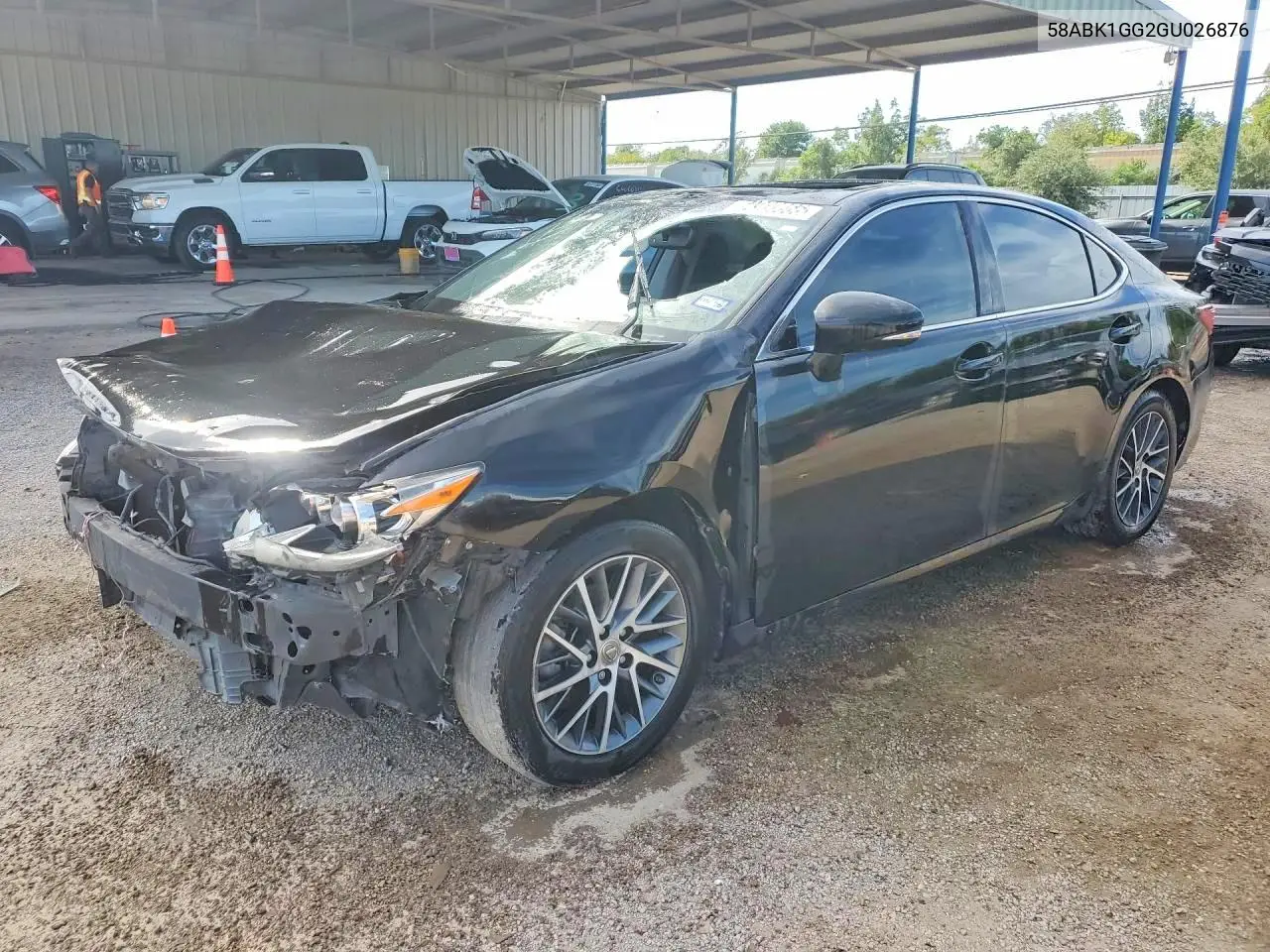 58ABK1GG2GU026876 Lexus ES 2016 — повреждение Передняя часть, фото до ремонта