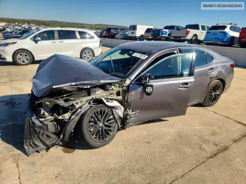 58ABK1GG2GU002643 — 2016 Lexus ES, Передняя часть, фото до ремонта
