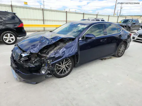JTHBK1GG7G2239490 — 2016 Lexus ES, Передняя часть, фото до ремонта