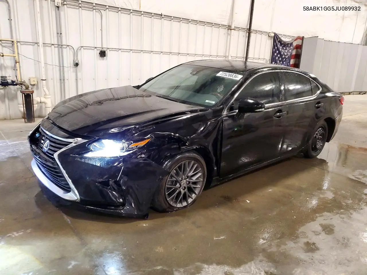 58ABK1GG5JU089932 Lexus ES 2018 — повреждение Передняя часть, фото до ремонта