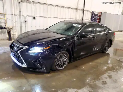 58ABK1GG5JU089932 — 2018 Lexus ES, Передняя часть, фото до ремонта