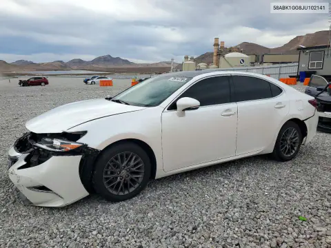 58ABK1GG8JU102141 — 2018 Lexus ES, Передняя часть, фото до ремонта