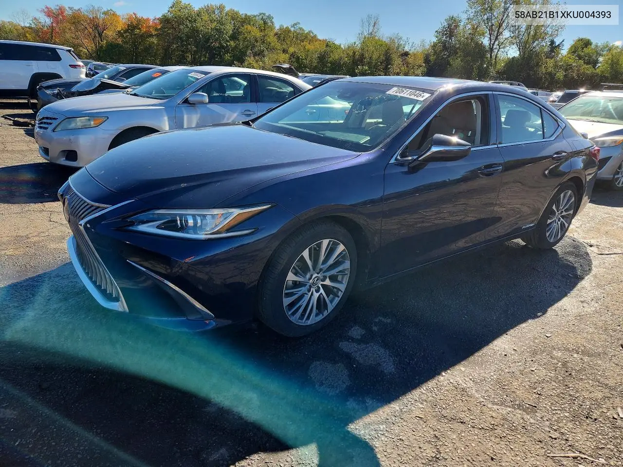 2019 Lexus Es 300H VIN 58AB21B1XKU004393 фото 1