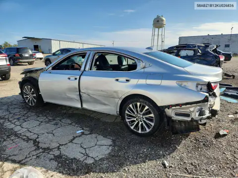 58ABZ1B12KU026836 — 2019 Lexus ES, фото 2 с аукциона Copart, Передняя часть