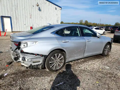 58ABZ1B12KU026836 — 2019 Lexus ES, фото 3 с аукциона Copart, Передняя часть
