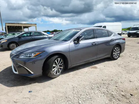 58ACZ1B10MU098142 — 2021 Lexus ES, Сторона, фото до ремонта
