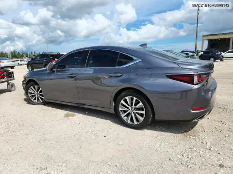 2021 Lexus Es 350 Base VIN 58ACZ1B10MU098142 фото 2