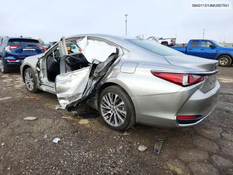 2021 Lexus Es 250 Base VIN 58AD11D14MU007561 фото 2