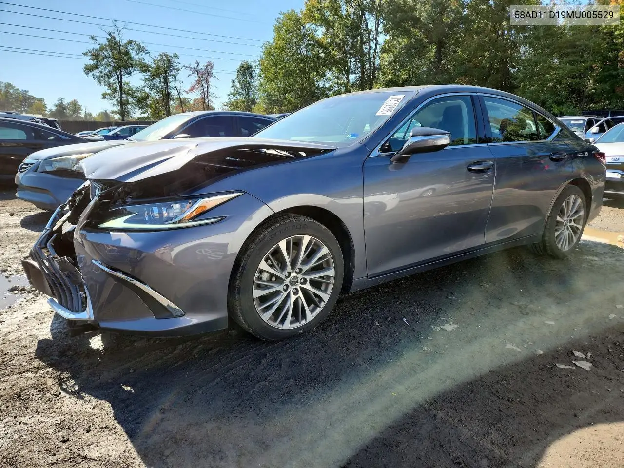 2021 Lexus Es 250 Base VIN 58AD11D19MU005529 фото 1