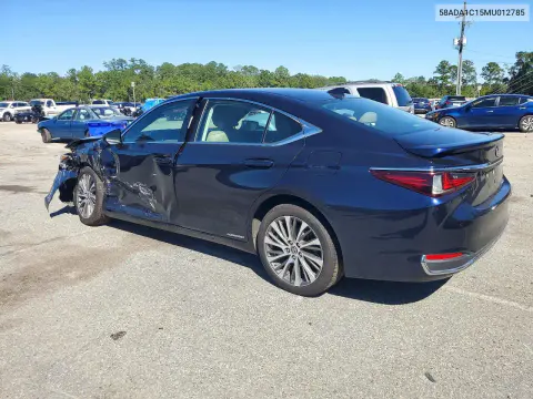 2021 Lexus Es 300H VIN 58ADA1C15MU012785 фото 2
