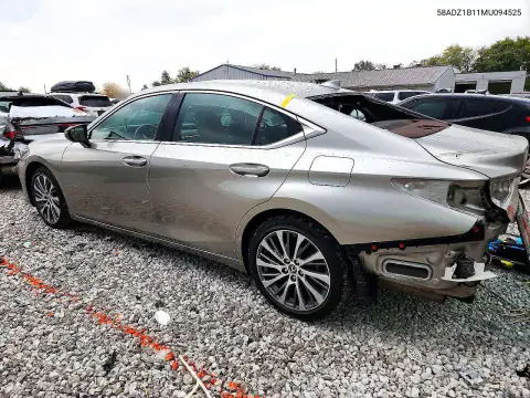 58ADZ1B11MU094525 — 2021 Lexus ES, фото 2 с аукциона Copart, Задняя часть