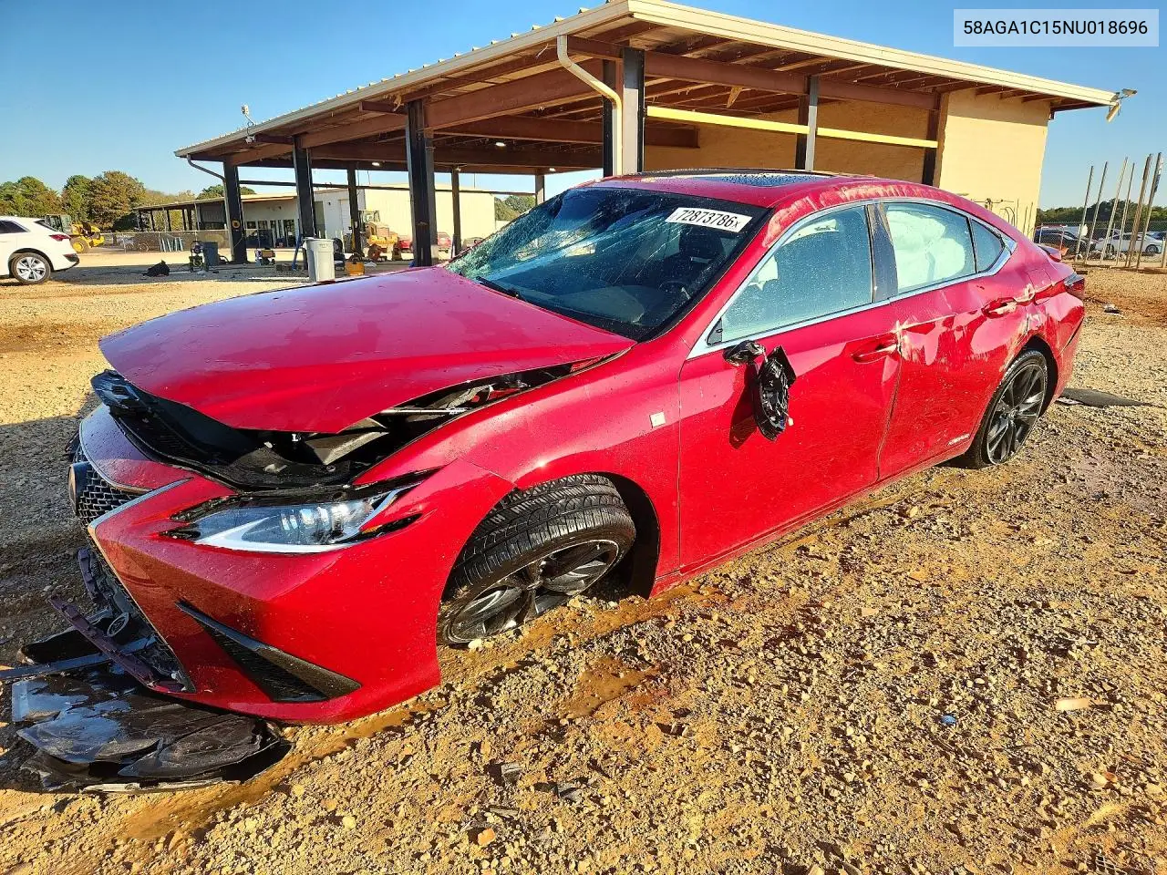2022 Lexus Es 300H F Sport VIN 58AGA1C15NU018696 фото 1