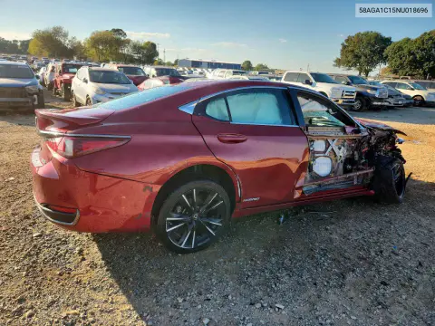 2022 Lexus Es 300H F Sport VIN 58AGA1C15NU018696 фото 3