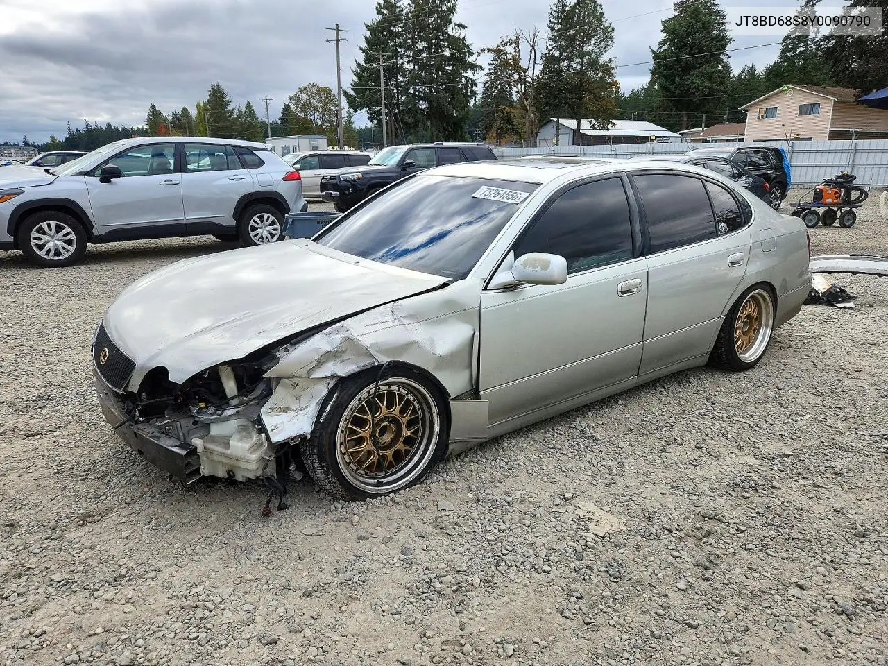 JT8BD68S8Y0090790 Lexus GS 300 2000 — повреждение Передняя часть, фото до ремонта