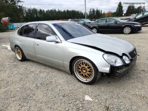 JT8BD68S8Y0090790 — 2000 Lexus GS 300, фото 4 с аукциона Copart, Передняя часть