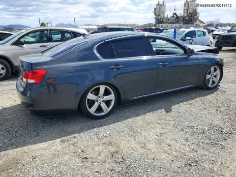 JTHBE96S570019112 — 2007 Lexus GS, фото 3 с аукциона Copart, Передняя часть