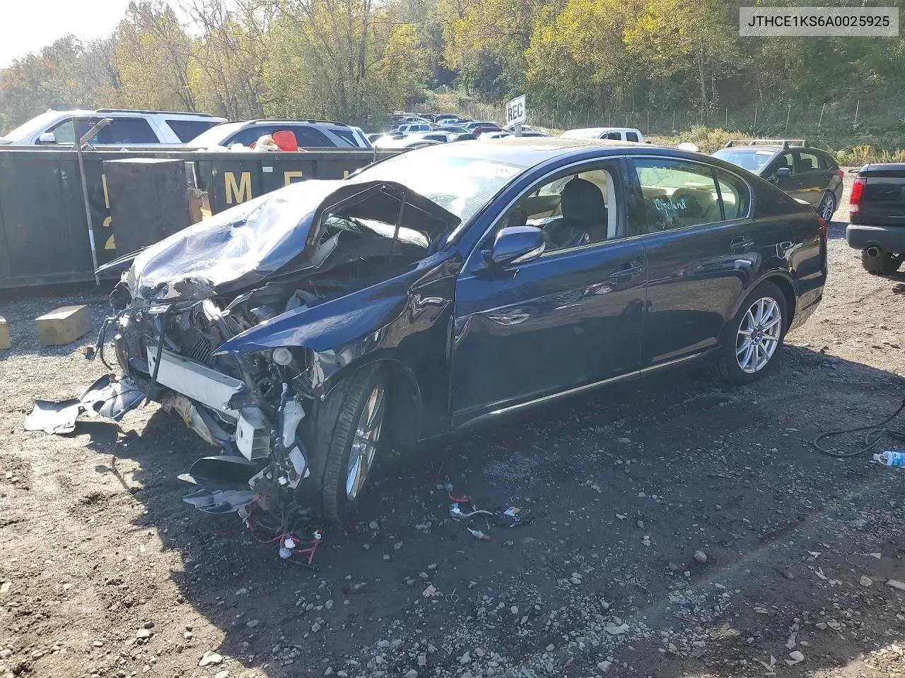 JTHCE1KS6A0025925 Lexus GS 2010 — повреждение Передняя часть, фото до ремонта