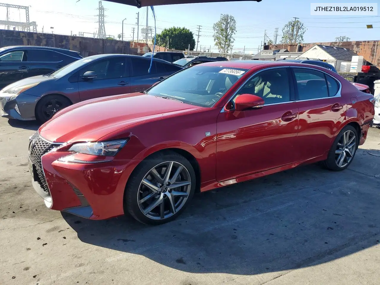2020 Lexus Gs 350 F Sport VIN JTHEZ1BL2LA019512 фото 1