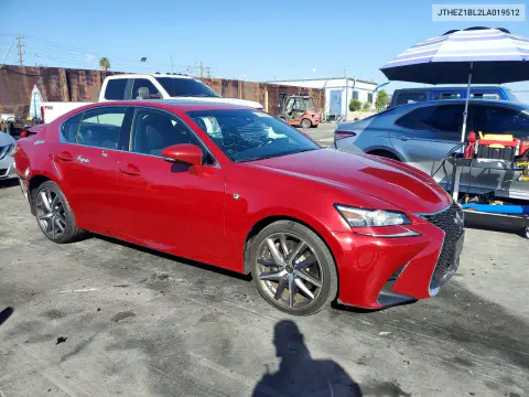2020 Lexus Gs 350 F Sport VIN JTHEZ1BL2LA019512 фото 4
