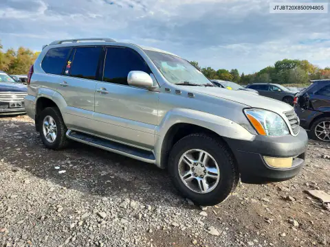 JTJBT20X850094805 — 2005 Lexus GX, фото 4 с аукциона Copart, Боковая часть