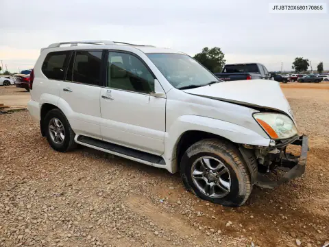 JTJBT20X680170865 — 2008 Lexus GX, фото 4 с аукциона Copart, Передняя часть
