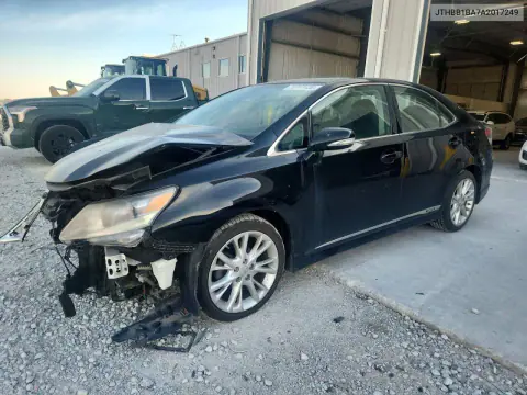 JTHBB1BA7A2017249 — 2010 Lexus HS, Передняя часть, фото до ремонта