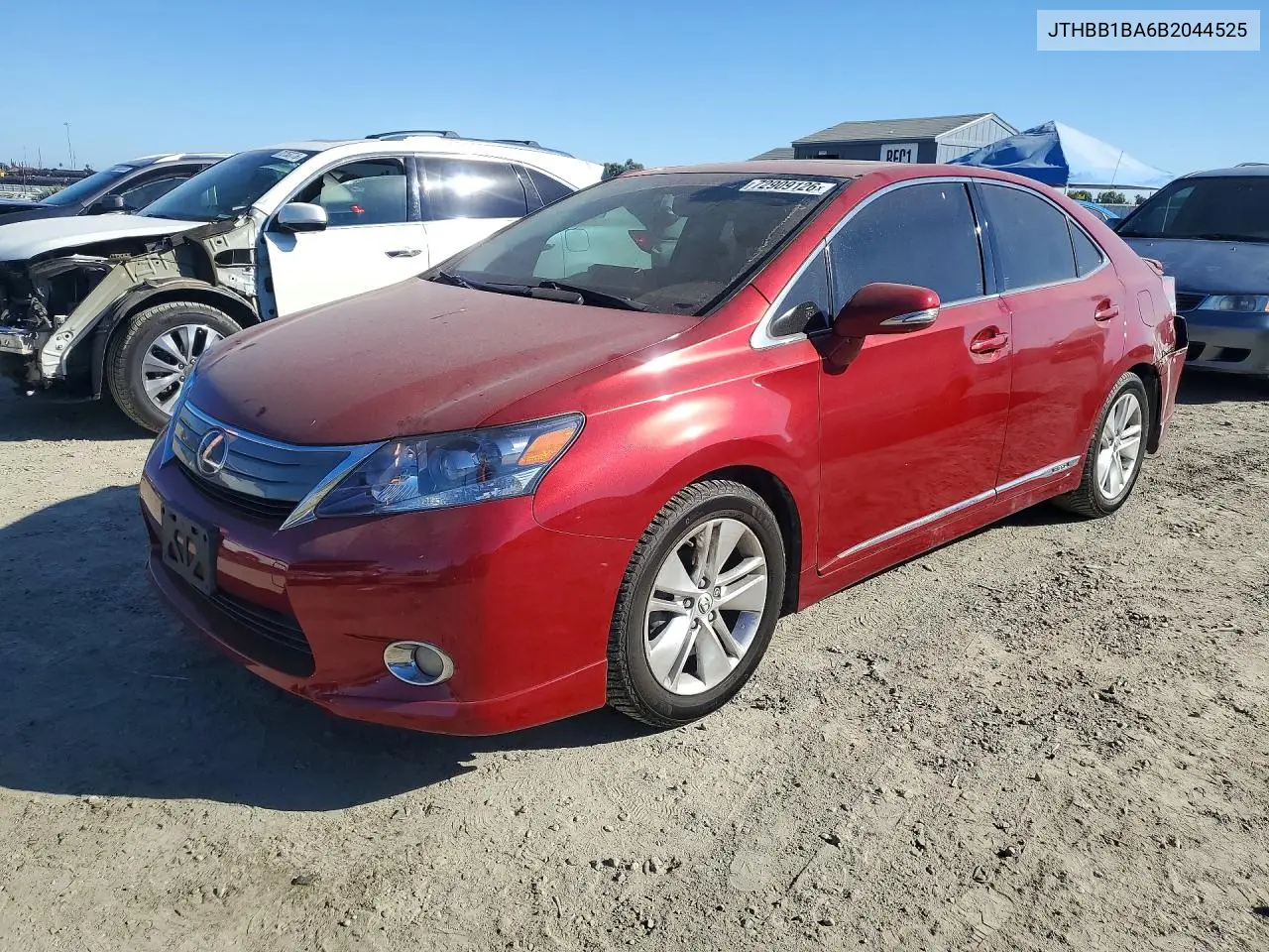 JTHBB1BA6B2044525 Lexus HS 2011 — повреждение Задняя часть, фото до ремонта