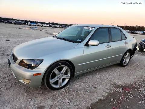 JTHBD192720056364 — 2002 Lexus IS, Задняя часть, фото до ремонта