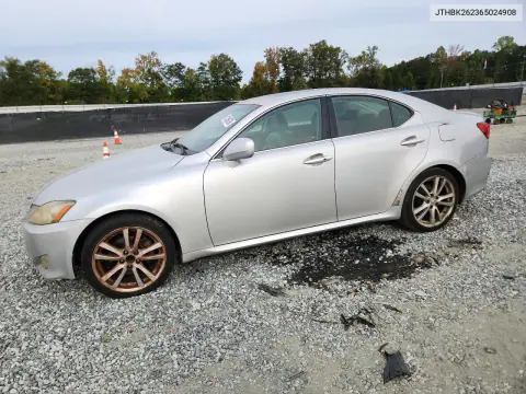 JTHBK262365024908 — 2006 Lexus IS, Сторона, фото до ремонта