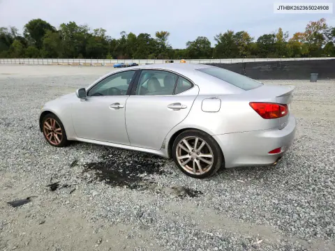 2006 Lexus Is 250 VIN JTHBK262365024908 фото 2