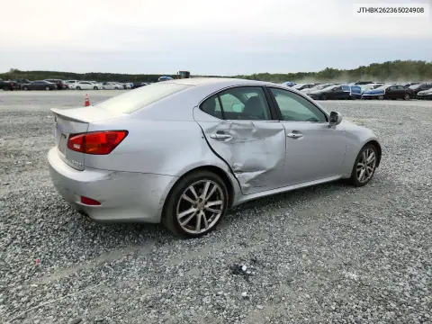 2006 Lexus Is 250 VIN JTHBK262365024908 фото 3