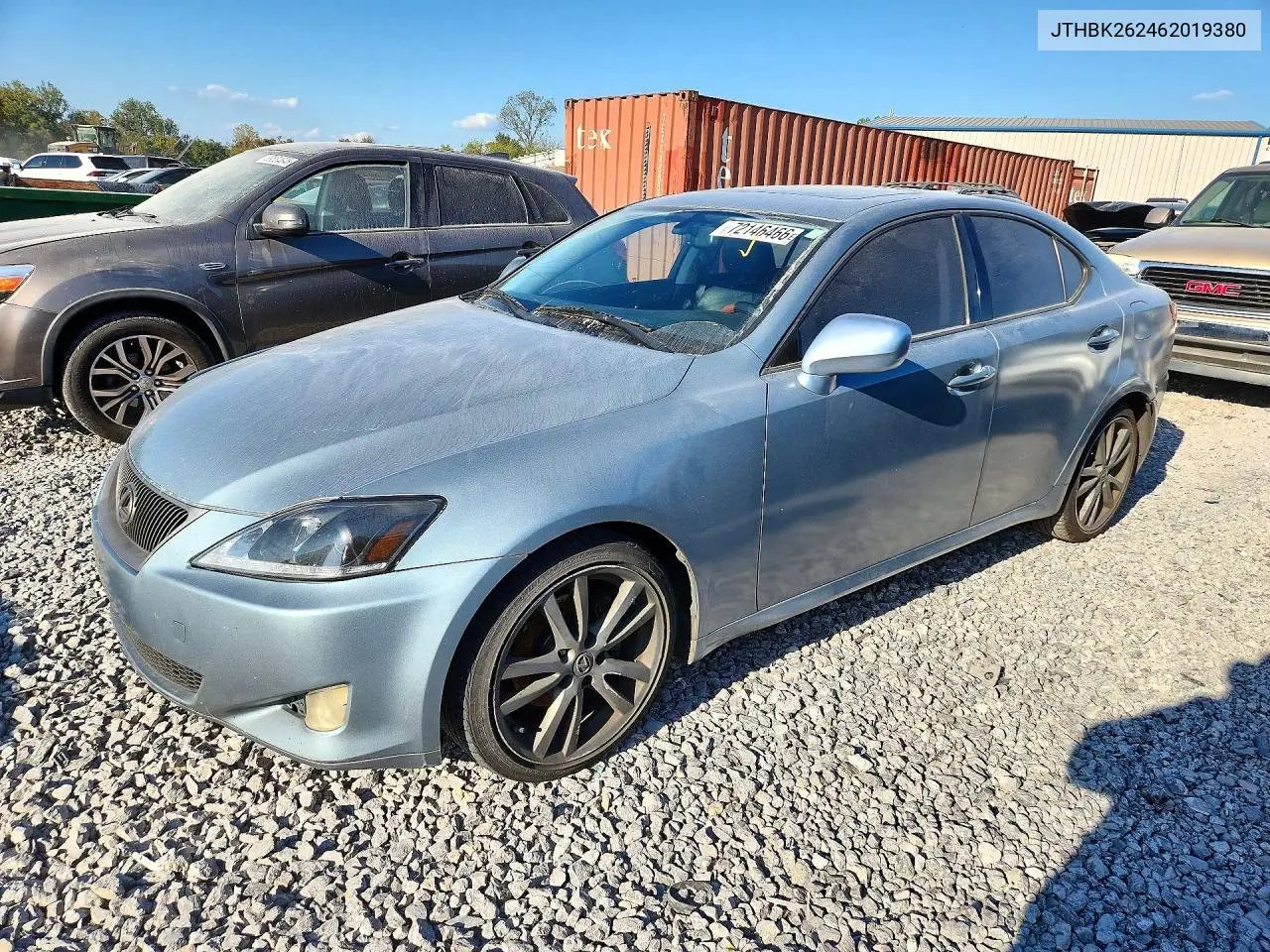 JTHBK262462019380 Lexus IS 2006 — повреждение Передняя часть, фото до ремонта