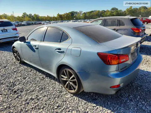 JTHBK262462019380 — 2006 Lexus IS, фото 2 с аукциона Copart, Передняя часть