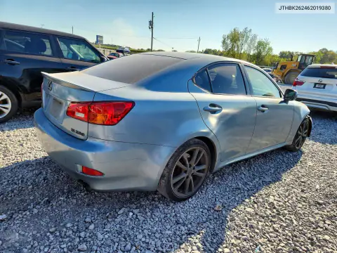 JTHBK262462019380 — 2006 Lexus IS, фото 3 с аукциона Copart, Передняя часть