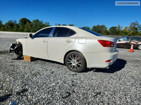 2006 Lexus Is 250 VIN JTHCK262565004065 фото 2