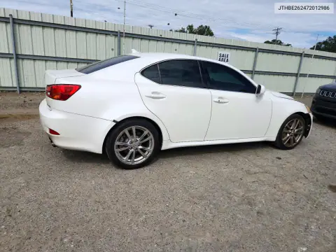 JTHBE262472012986 — 2007 Lexus IS, фото 3 с аукциона Copart 22.10.2026, Передняя часть
