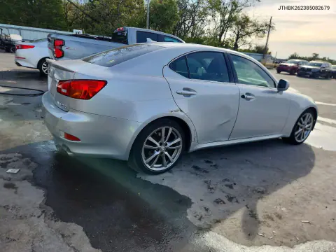 2008 Lexus Is 250 Base VIN JTHBK262385082679 фото 3