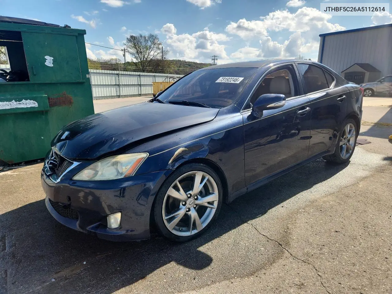 JTHBF5C26A5112614 Lexus IS 2010 — повреждение Передняя часть, фото до ремонта