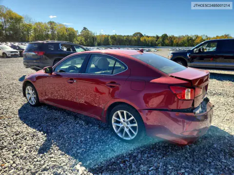 2011 Lexus Is 350 VIN JTHCE5C24B5001214 фото 2