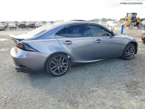 2017 Lexus Is 200T VIN JTHBA1D22H5040035 фото 3
