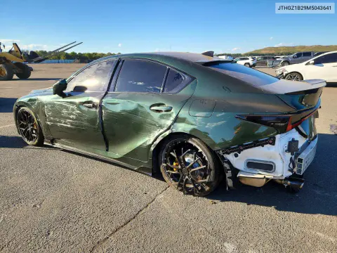 2021 Lexus Is 350 F Sport VIN JTHGZ1B29M5043641 фото 2