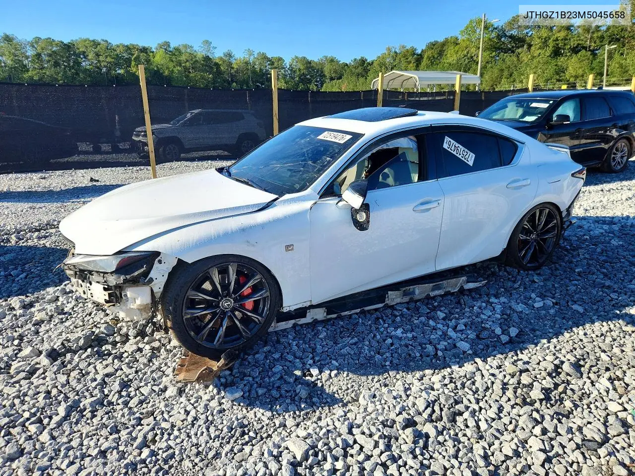 2021 Lexus Is 350 F Sport VIN JTHGZ1B23M5045658 фото 1
