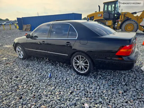 2001 Lexus Ls 430 VIN JTHBN30F310025961 фото 2