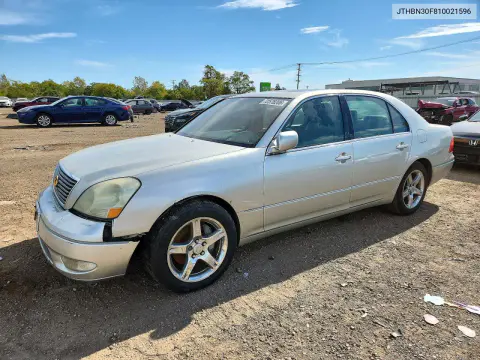 JTHBN30F810021596 — 2001 Lexus LS, Сторона, фото до ремонта