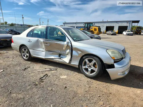 2001 Lexus Ls 430 VIN JTHBN30F810021596 фото 4