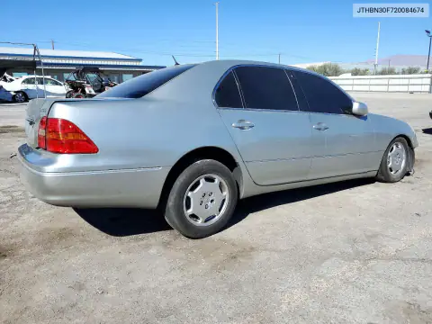 JTHBN30F720084674 — 2002 Lexus LS, фото 3 с аукциона Copart, Передняя часть