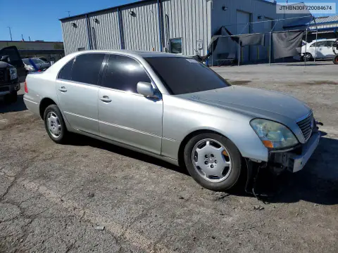 JTHBN30F720084674 — 2002 Lexus LS, фото 4 с аукциона Copart, Передняя часть