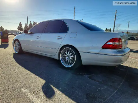 2002 Lexus Ls 430 VIN JTHBN30F820068578 фото 2