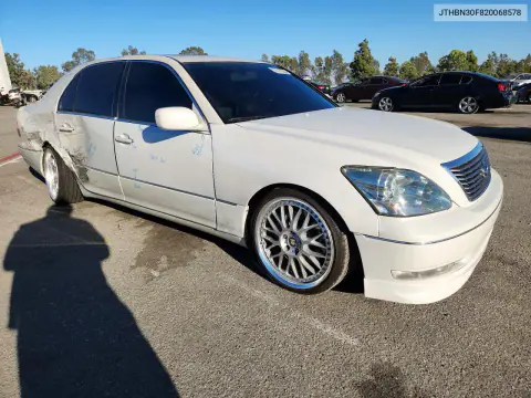 2002 Lexus Ls 430 VIN JTHBN30F820068578 фото 4
